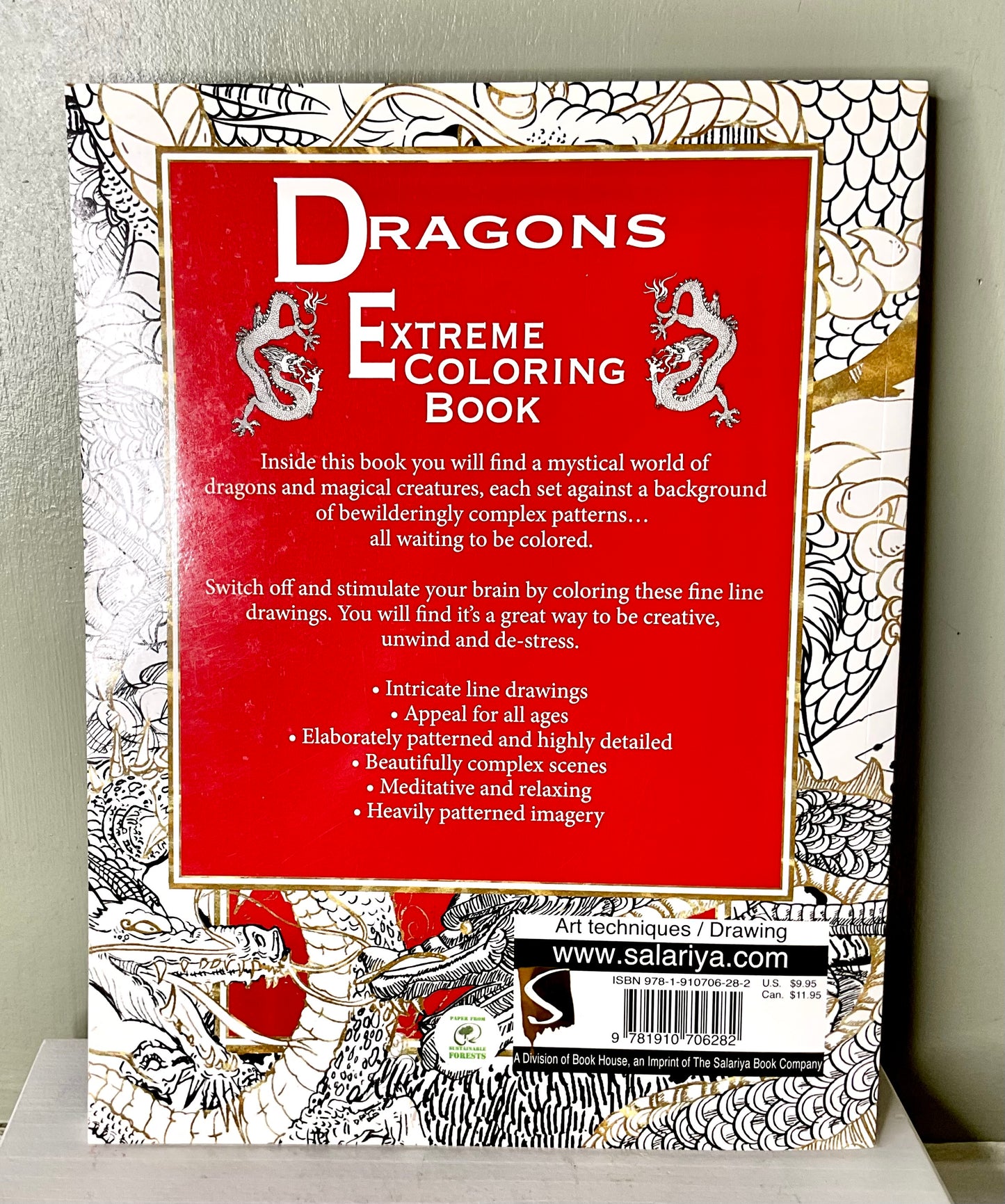 Dragons and Magical Beasts Extreme Coloring Book