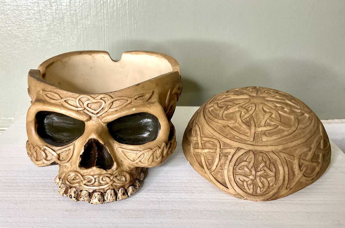 Celtic Skull Trinket Dish