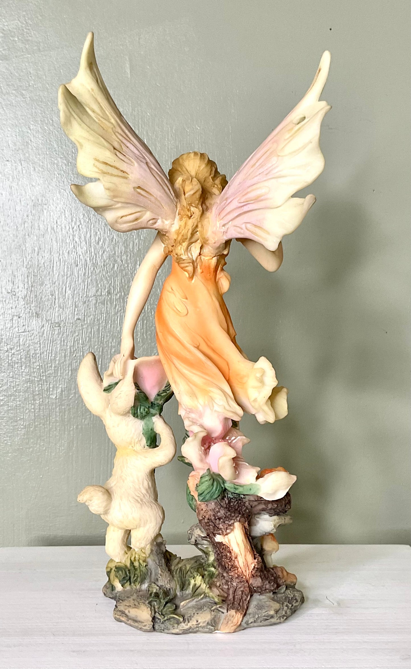 Fairy with Bunny Statue - Summit Collection RARE