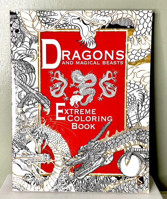Dragons and Magical Beasts Extreme Coloring Book