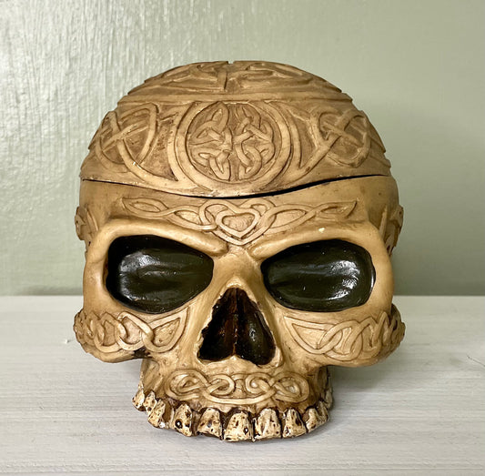 Celtic Skull Trinket Dish