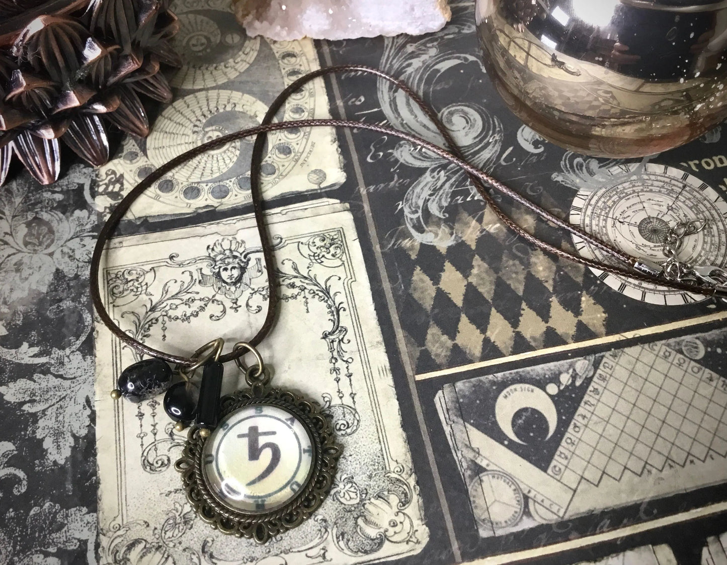 Saturn Glyph Amulet