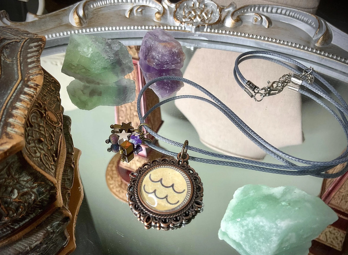 Aquarius Glyph Amulet