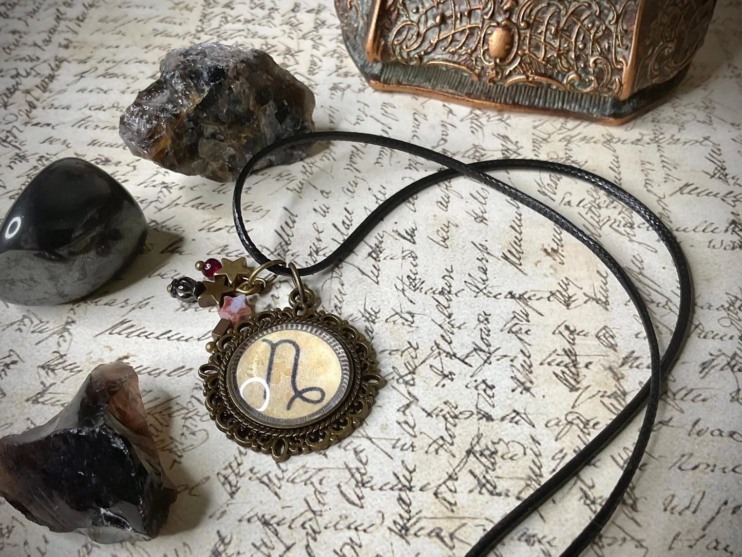 Capricorn Glyph Amulet