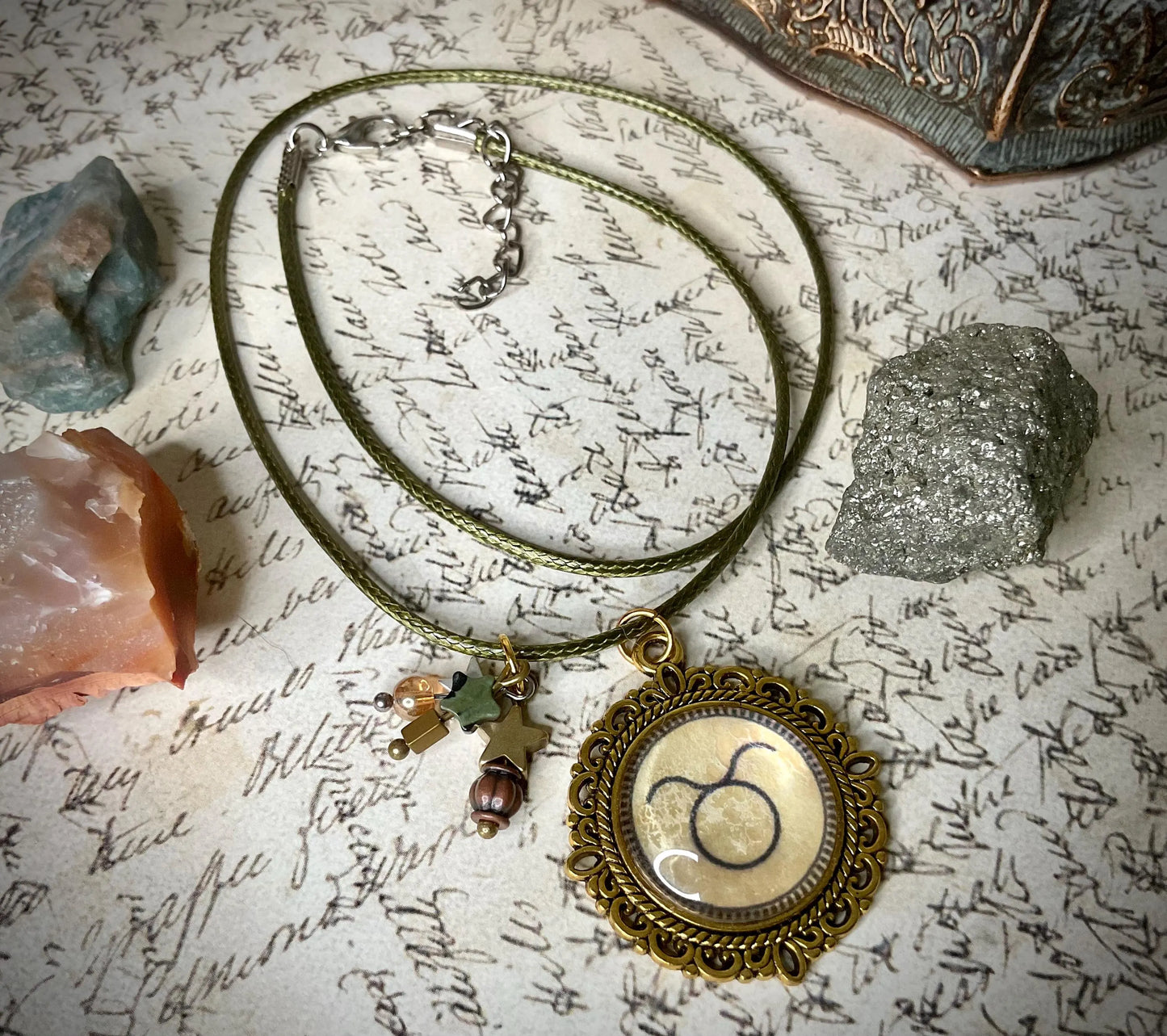 Taurus Glyph Amulet